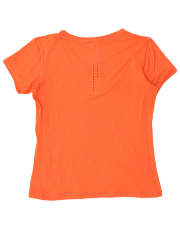 Nike T-shirt graphique Dri Fit pour femme UK 14 Large Orange