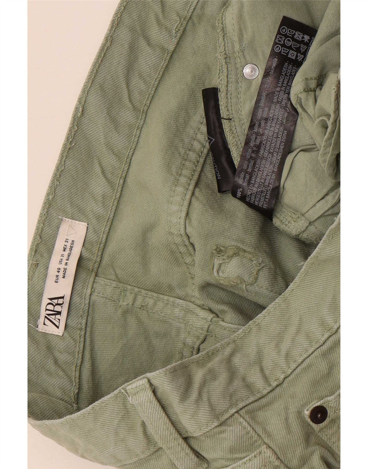 Zara Jean Slim Homme EU 40 Medium W31 L26 Vert Coton