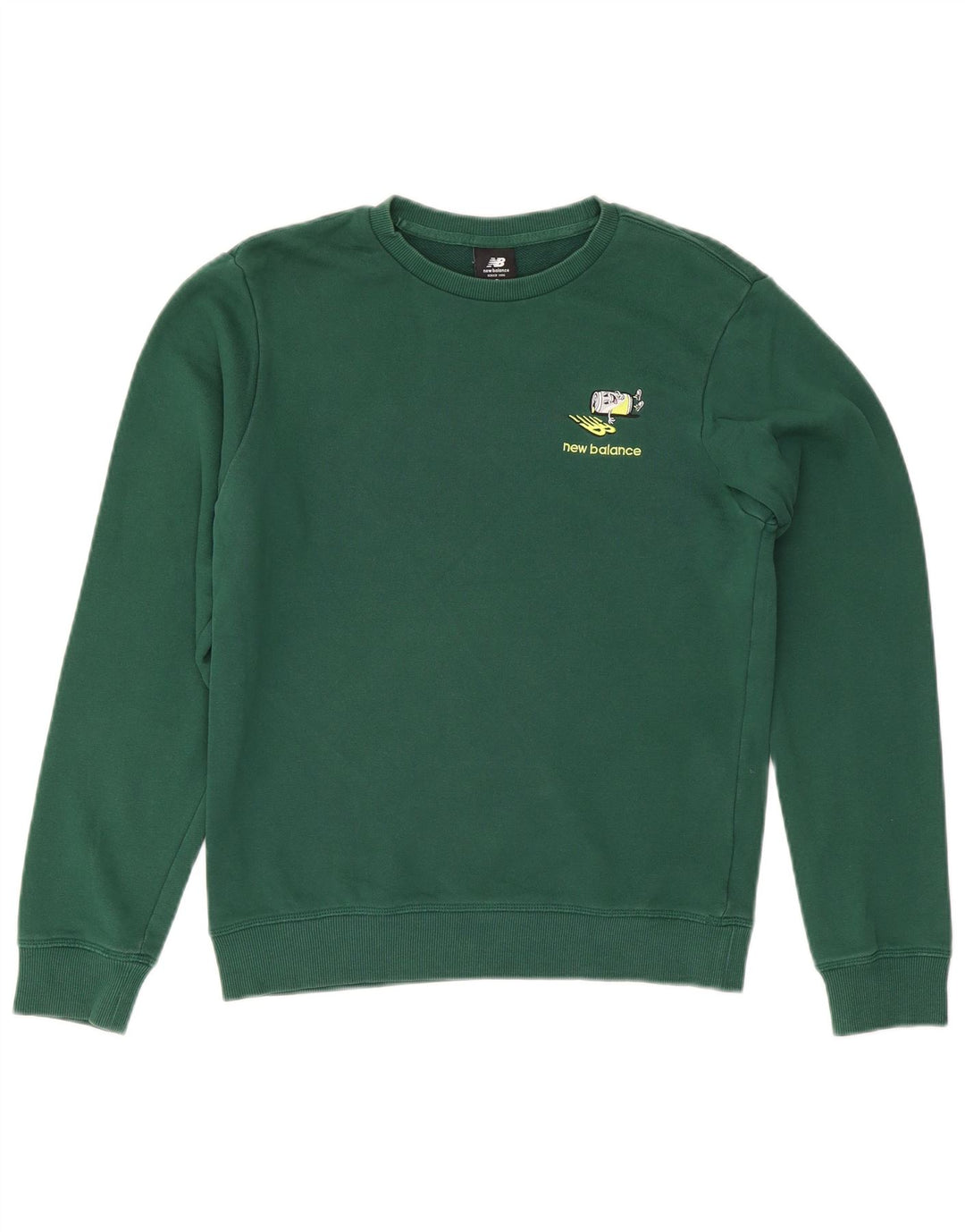 New Balance Sweat-shirt pour homme en coton vert petit