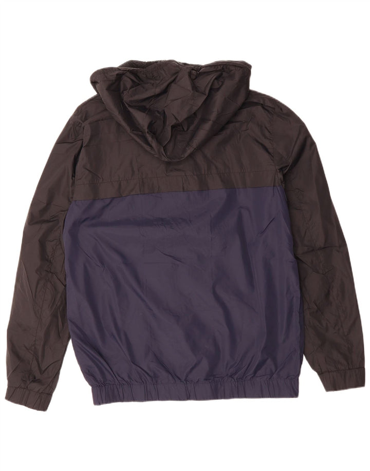 CALVIN KLEIN JEANS Veste de pluie graphique pour homme UK 38 Bleu moyen Colourblock