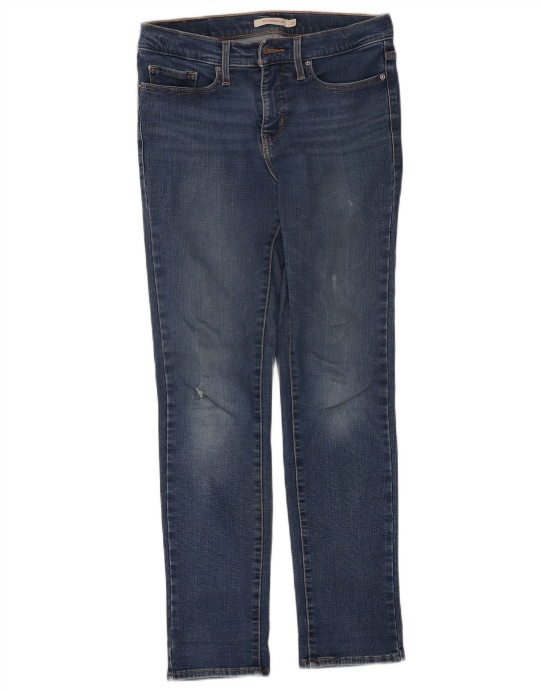 Levi's Jean Slim 312 Distressed Shaping Femme W28 L27 Bleu Coton