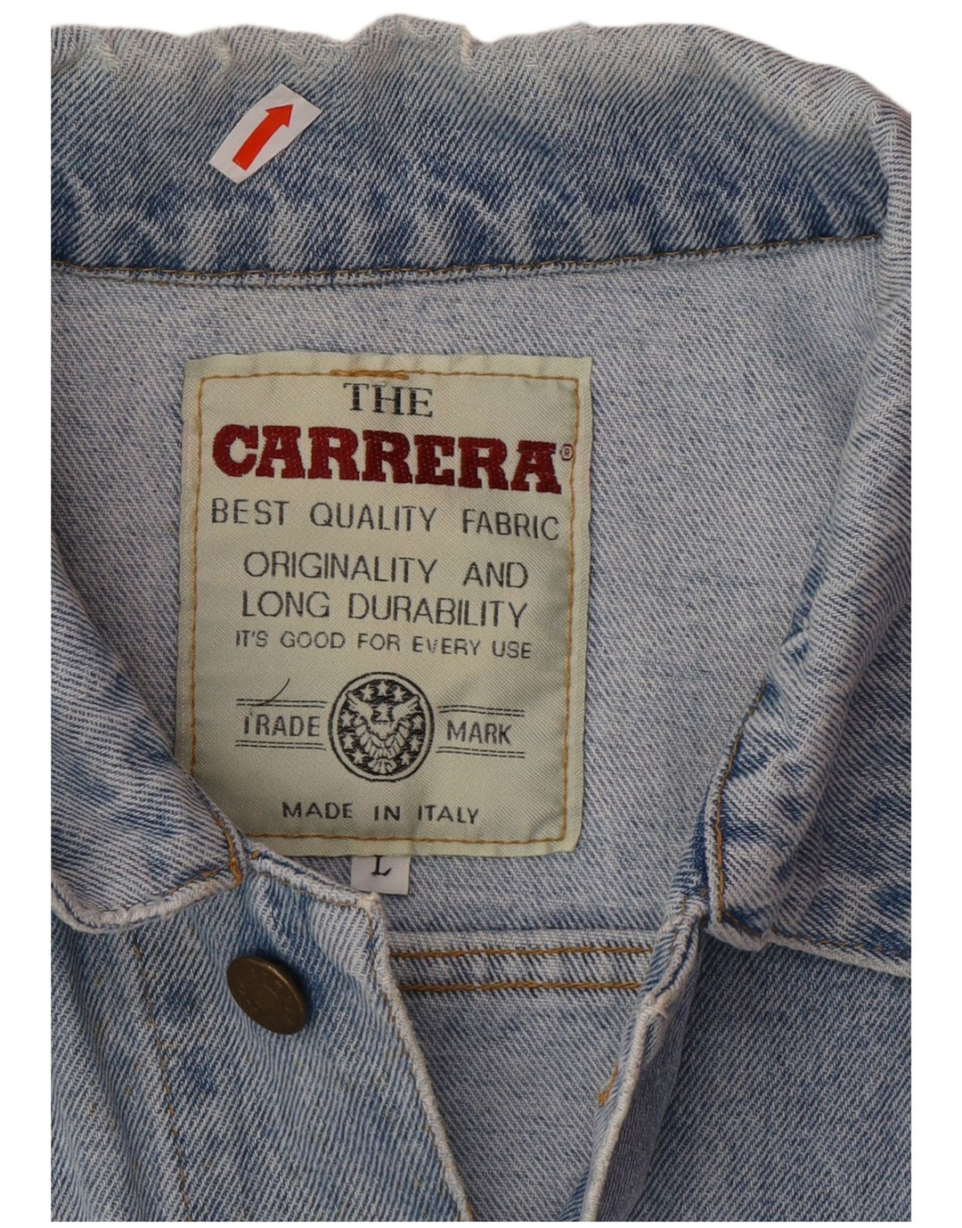 CARRERA Veste en jean pour homme UK 40 Large Bleu
