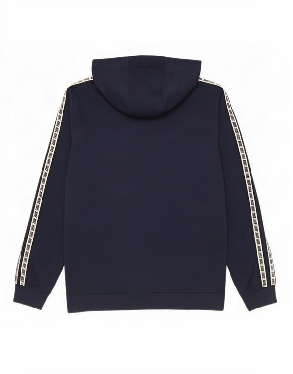 Nike Pull à capuche zippé graphique pour garçon 13-14 ans XL Bleu marine Colourblock
