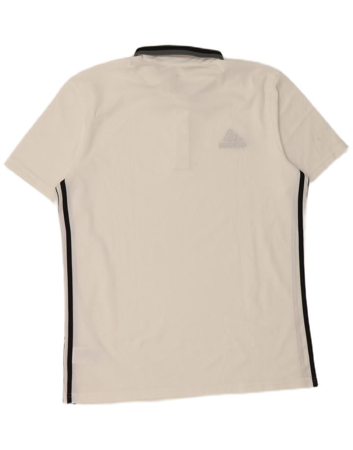 Adidas Hommes Climalite Polo Grand Blanc Polyester