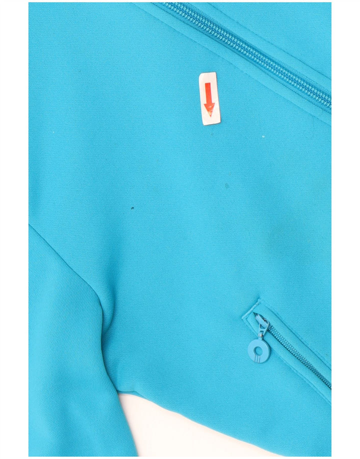 Adidas Veste de survêtement pour femme UK 8 Petit Bleu Polyester