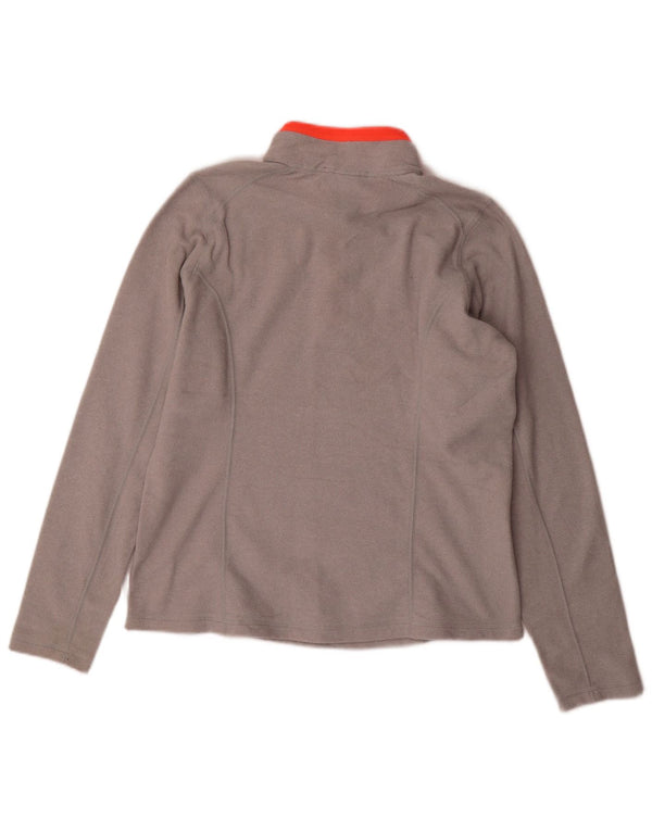 THE NORTH FACE Pull polaire à col zippé pour femme UK 14 Gris moyen Polyester
