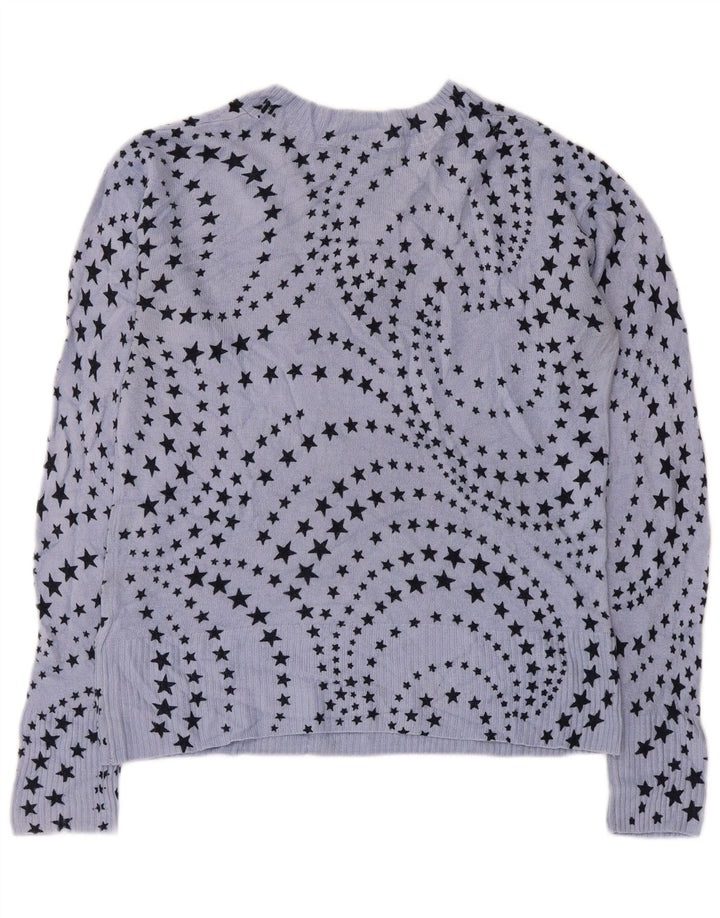 Marks & Spencer Pull à col en V pour femme Motif abstrait UK 10 Small B