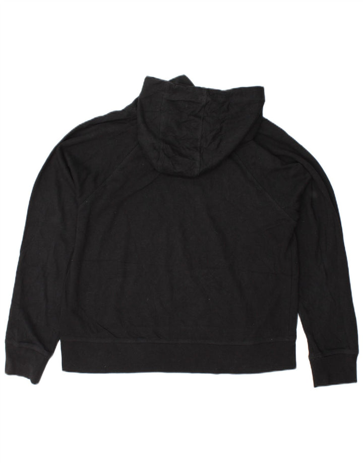 DKNY Pull à capuche pour femme UK 44 en coton noir moyen