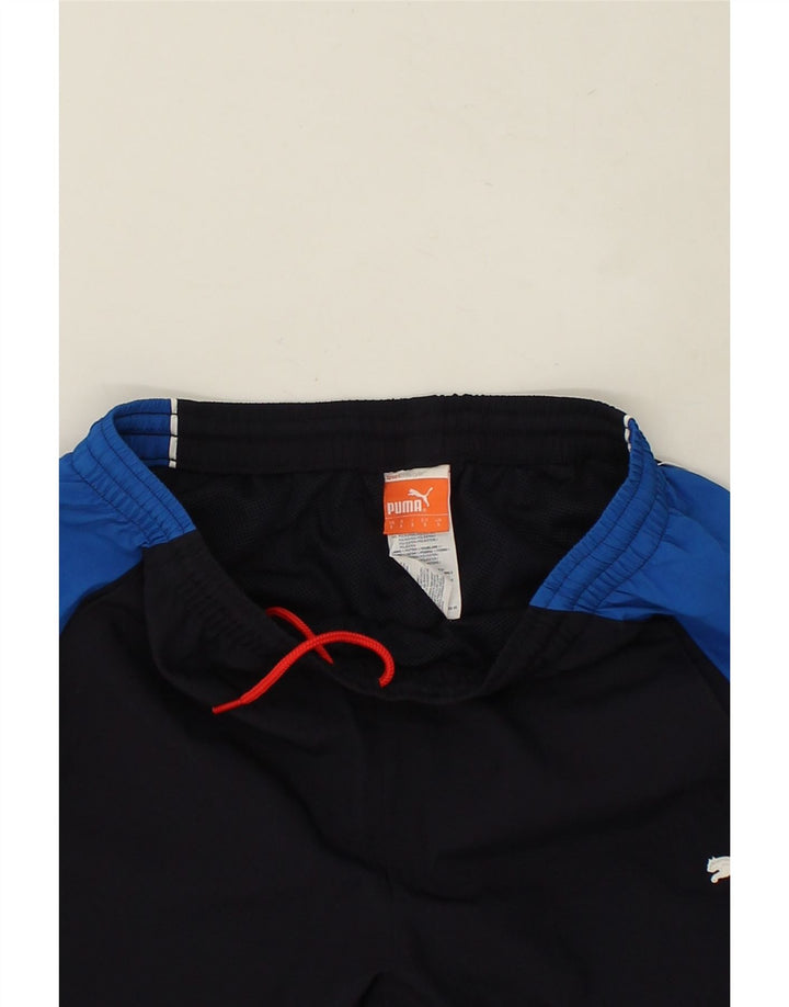 PUMA Pantalon de survêtement pour homme Small Bleu marine Colorblock Polyester