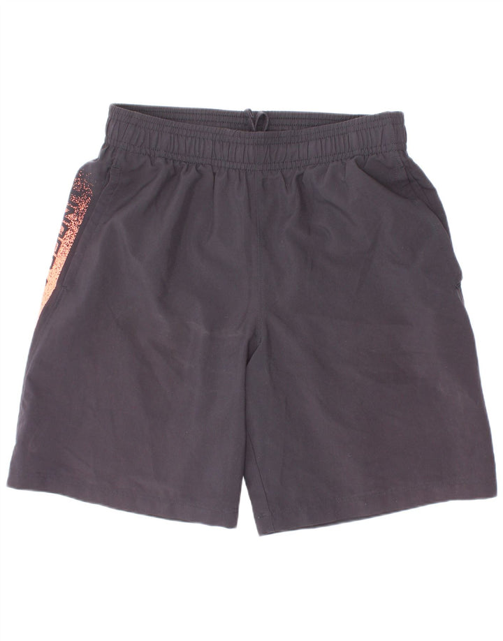 Under Armour Short de Sport Graphique Garçon 9-10 ans Noir Moyen Polyester