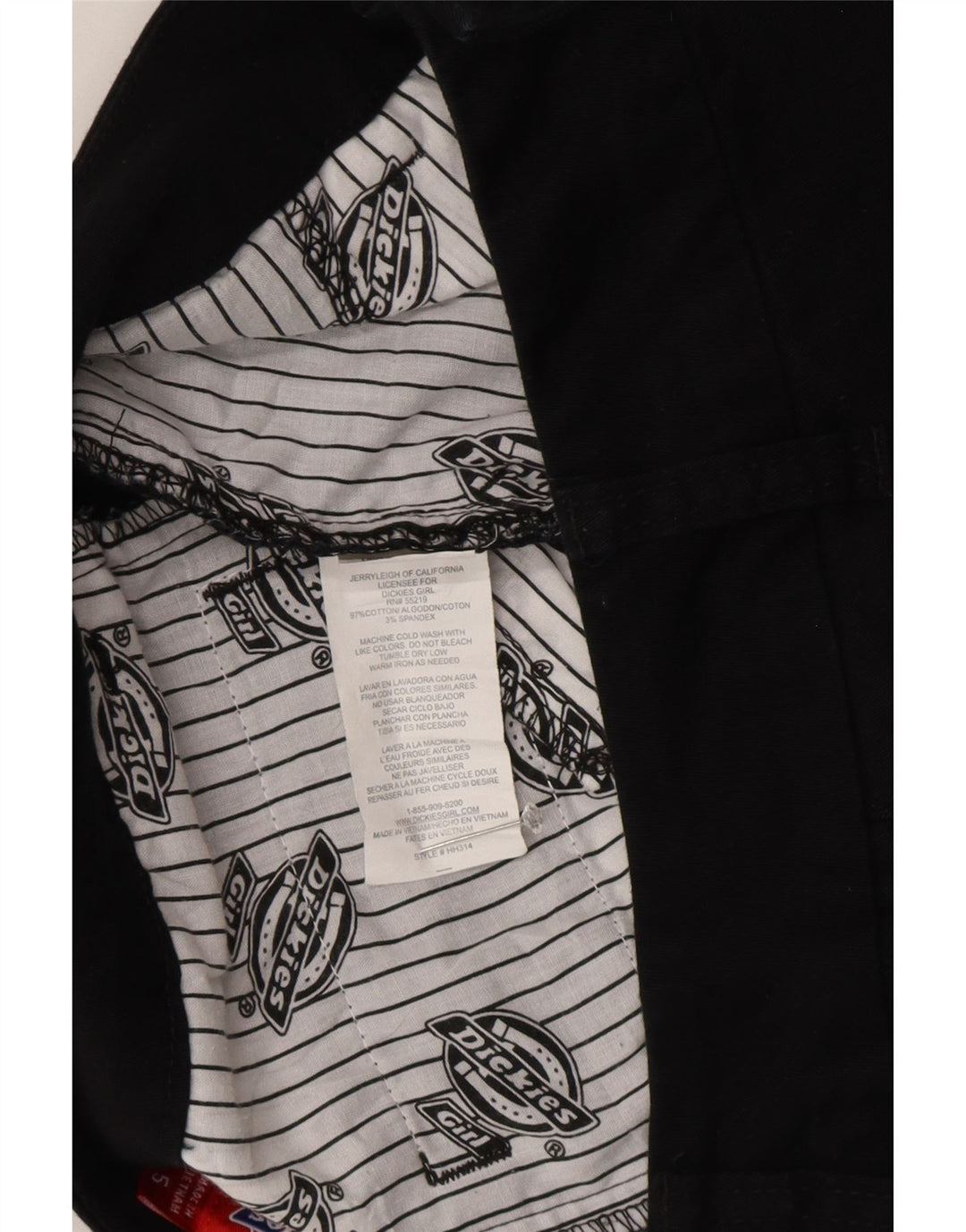 Dickies Jupe droite pour femme US 5 Small W28 Coton noir