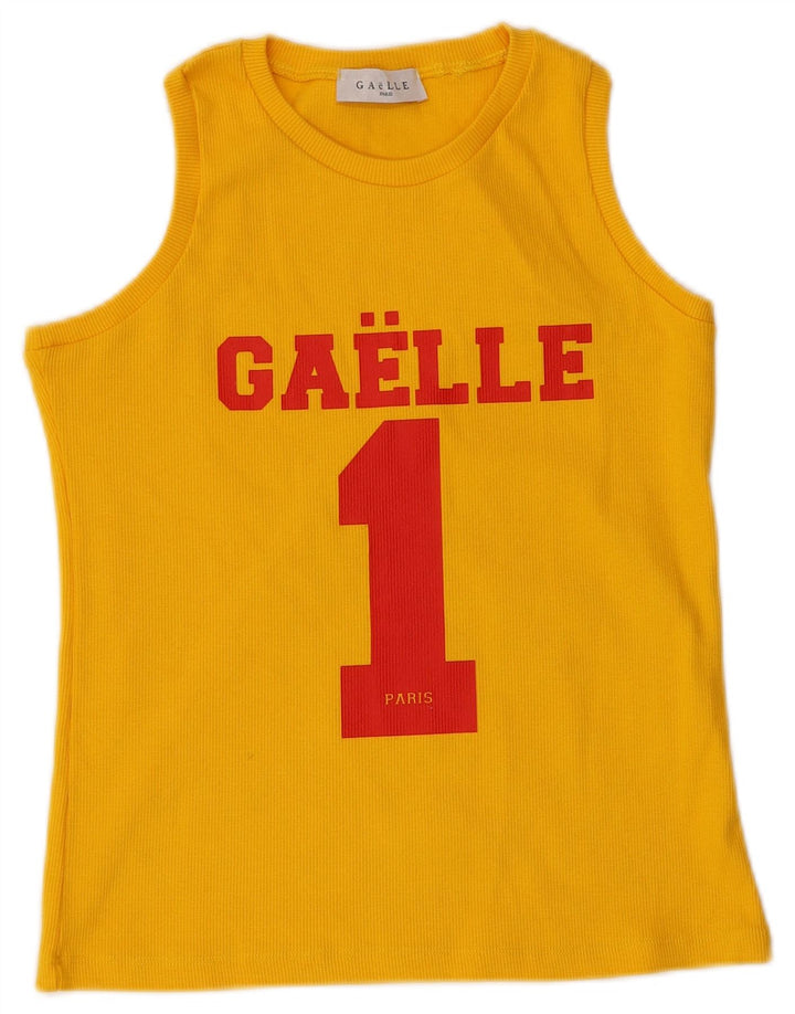 Débardeur Graphique Gaelle Garçon 15-16 ans Jaune Coton