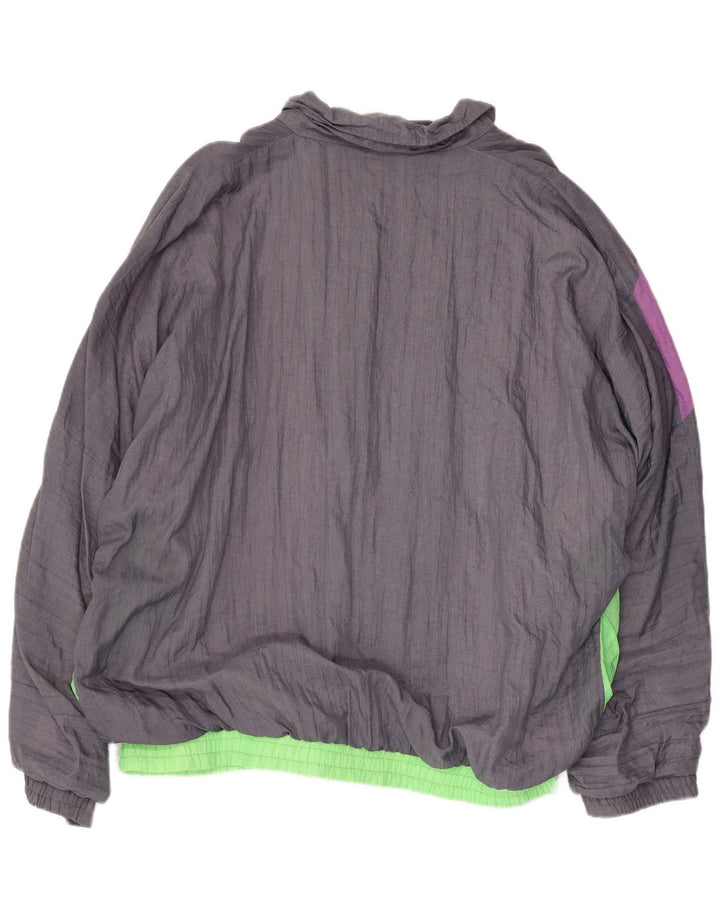 CLIPPER Veste de Survêtement pour Homme UK 46 2XL Gris Colorblock Coton