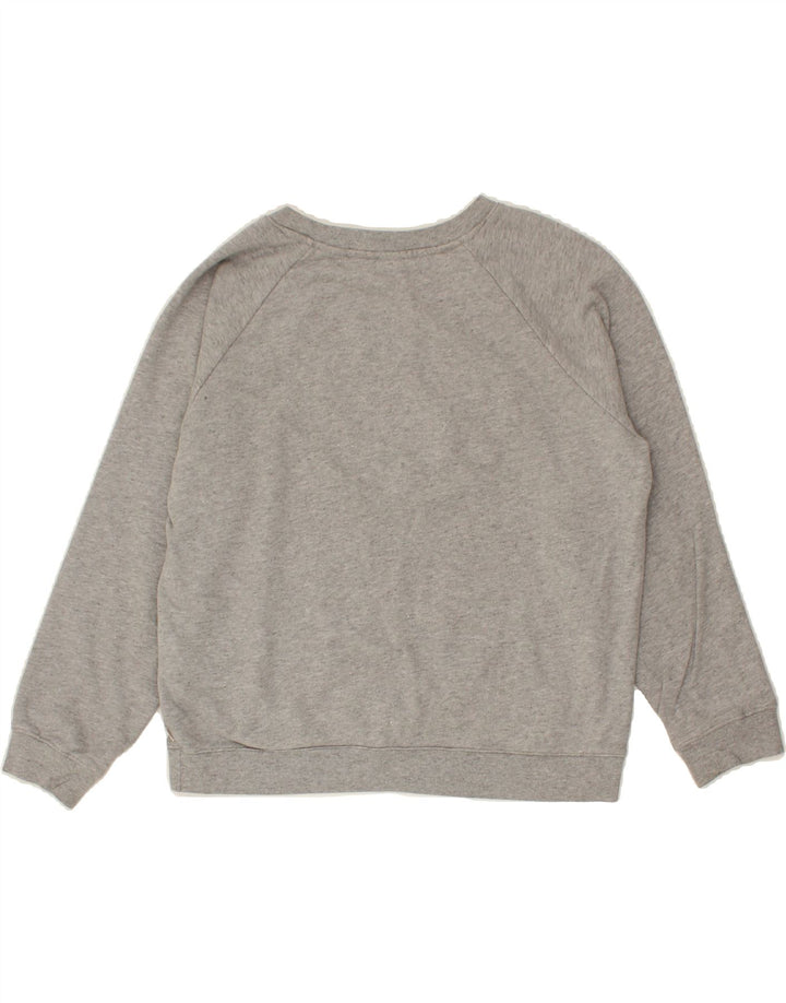 LEVI'S Womens Oversized Graphic Sweatshirt Jumper UK 10 Small Grey Cotton Vintage Levi's and Second-Hand Levi's from Messina Hembry 