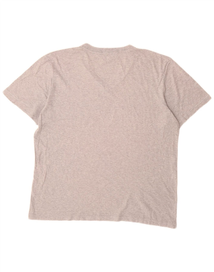 Benetton T-Shirt Homme Gris Moyen Moucheté