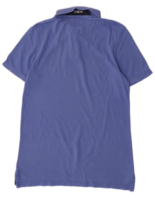 Crew Clothing Polo Homme Bleu Moyen Coton