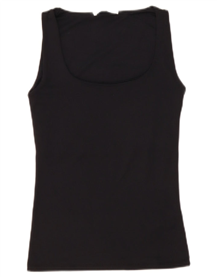 Zara Femme Débardeur UK 8 Small Noir Polyamide