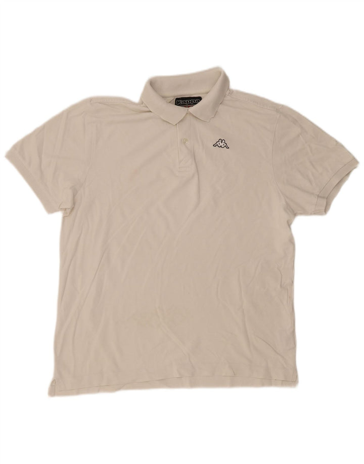 Kappa Polo Homme Grand Blanc Coton