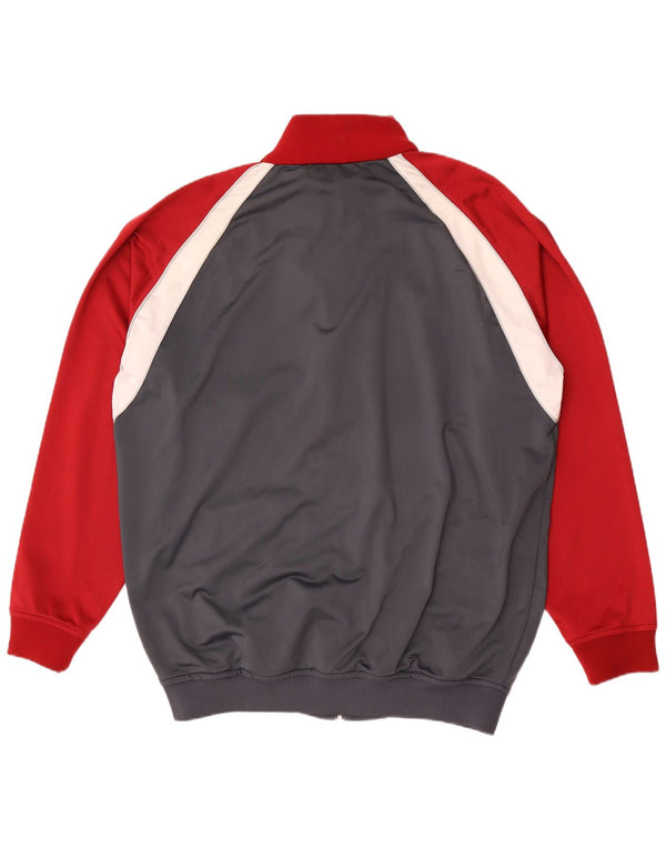 Kappa Veste de survêtement pour homme 3XL Gris Colorblock Polyester