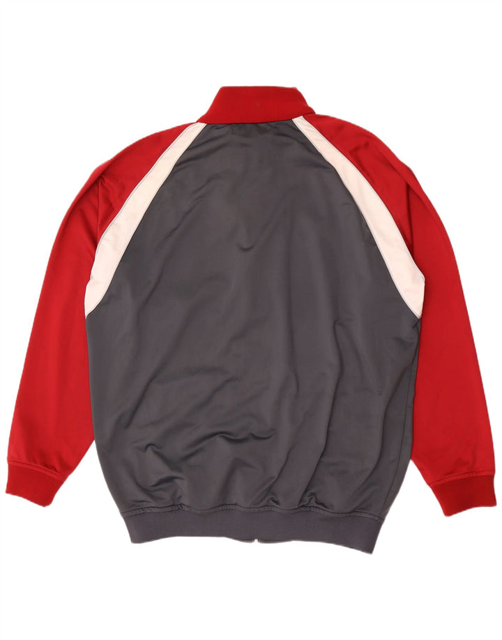 Kappa Veste de survêtement pour homme 3XL Gris Colorblock Polyester
