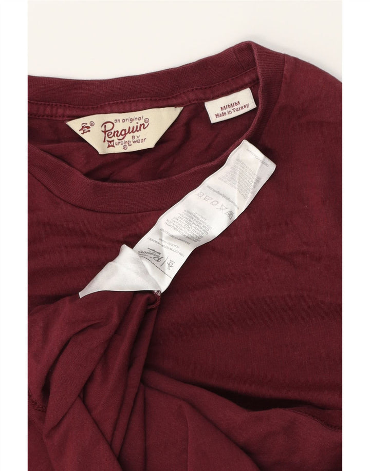 PENGUIN T-Shirt Homme Coton Bordeaux Moyen