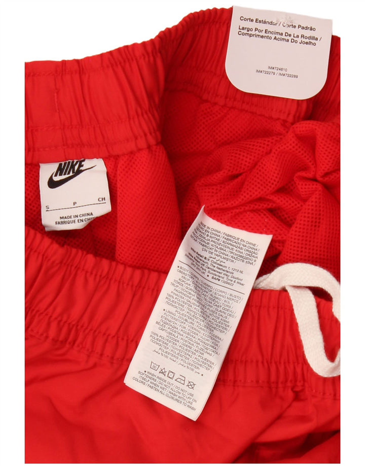 Short de bain Nike homme petit rouge polyester