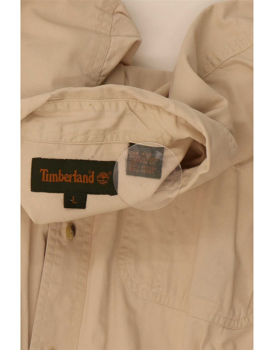 Timberland Chemise Homme Large Beige Coton