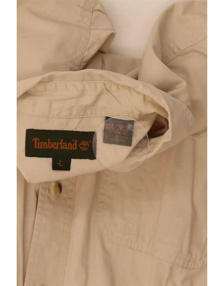 Timberland Chemise Homme Large Beige Coton