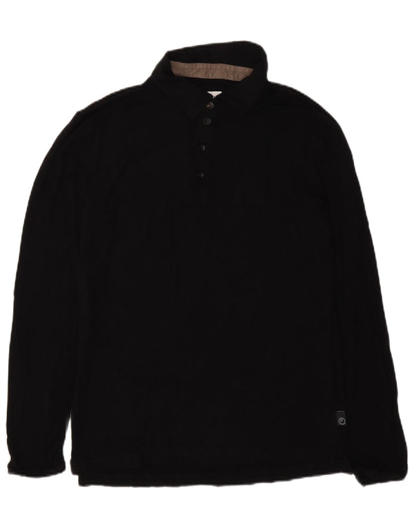 Armani Collezioni Polo à manches longues pour homme XL Noir