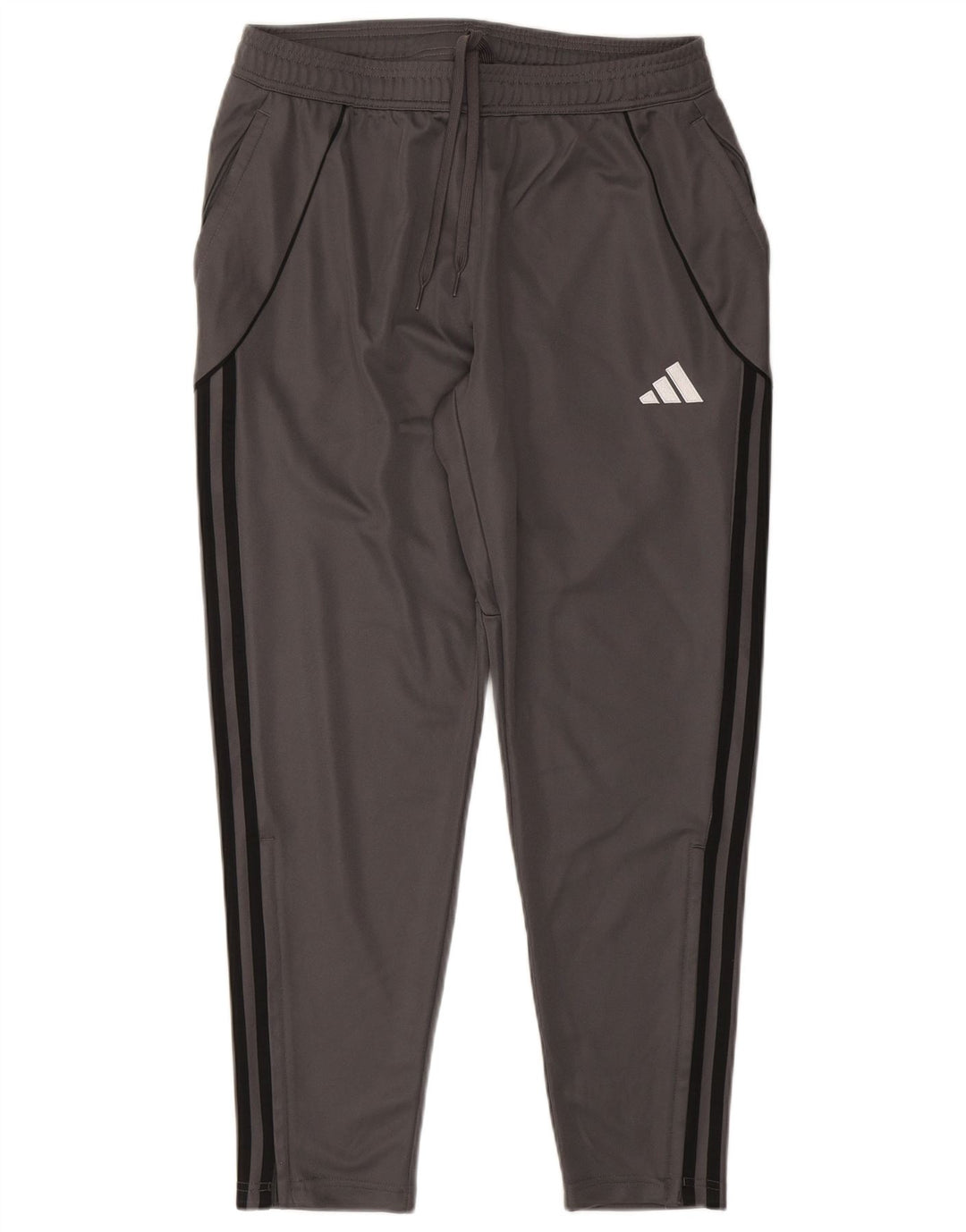 Adidas Pantalon de survêtement coupe slim pour homme, jogging à rayures grises