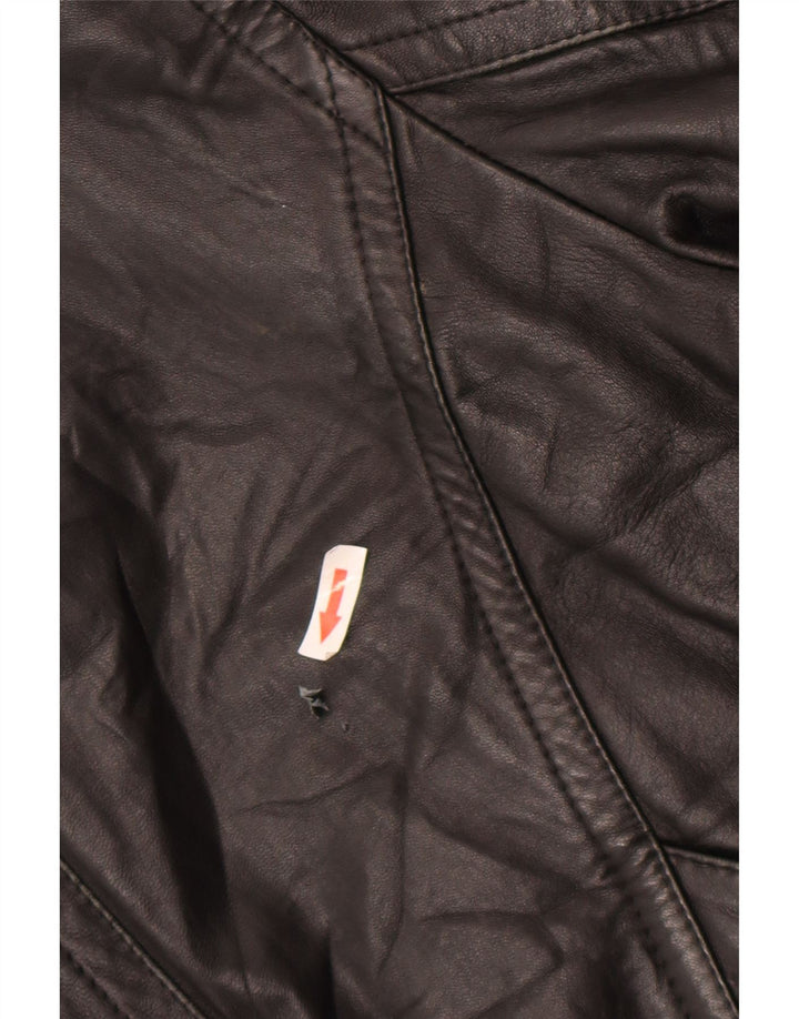 Veste en cuir homme vintage UK 42 XL Cuir noir