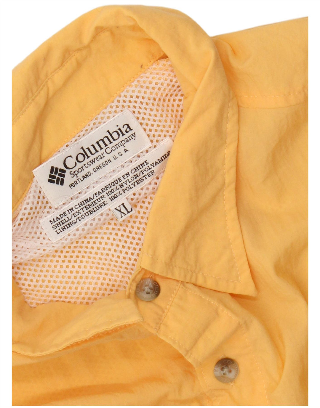 Columbia Chemise XL Homme Nylon Jaune