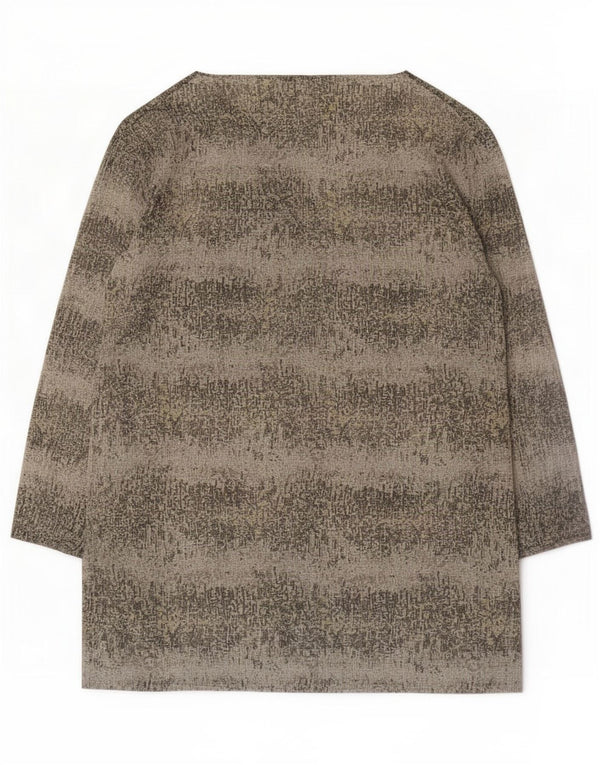 Marks & Spencer Robe tente à manches longues pour femme UK 12 Medium Kaki Rayé
