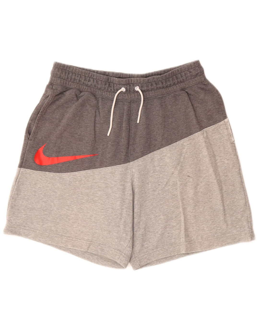 NIKE Short de sport pour hommes en coton color block grand gris