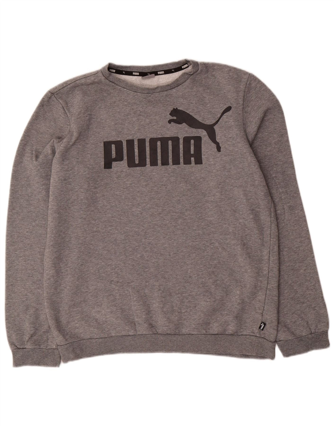 PUMA Sweat-shirt graphique pour garçon 15-16 ans Gris Coton