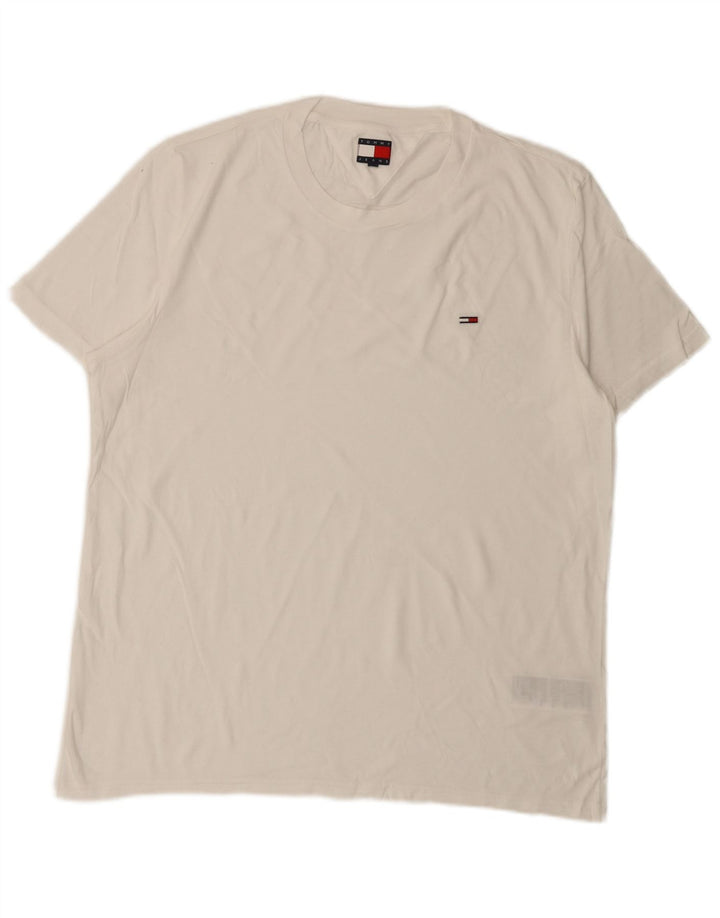 Tommy Hilfiger T-Shirt Homme Haut 2XL Blanc Coton