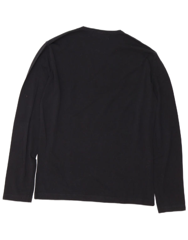 Gas Haut Graphique Homme Manches Longues Grand Coton Noir