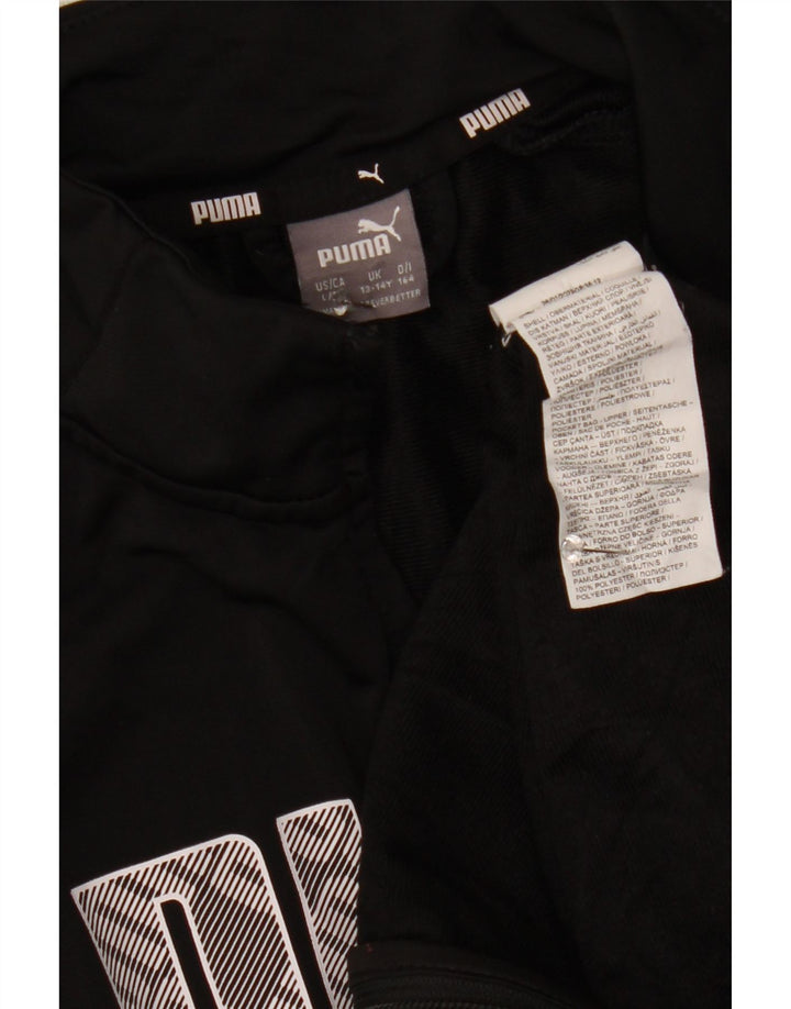 Puma Veste de survêtement graphique garçon 13-14 ans Noir Polyester