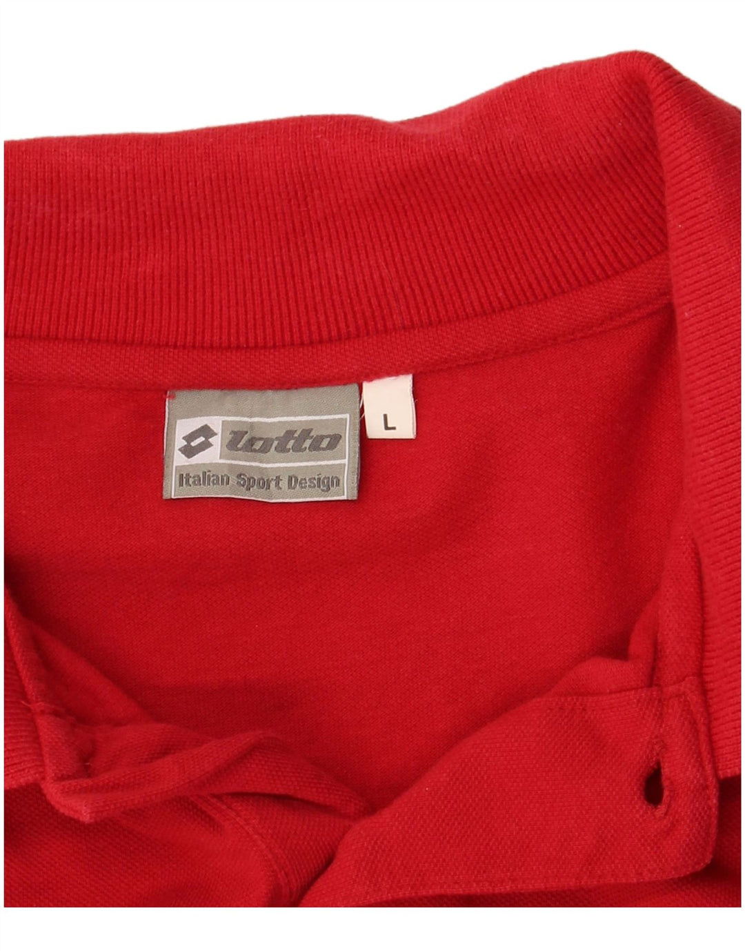 LOTTO Polo à manches longues pour hommes, grand rouge