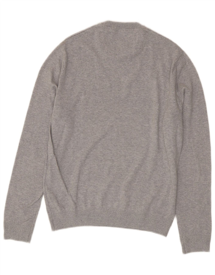 Jack Wills Pull à col rond pour homme en coton gris moyen