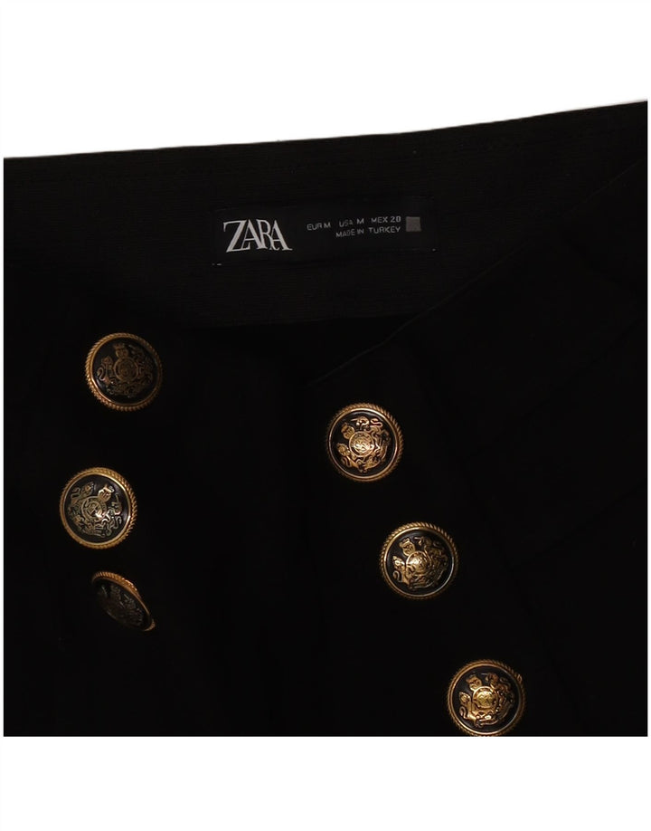 Zara Pantalon court slim pour femme Medium W28 L25 Noir