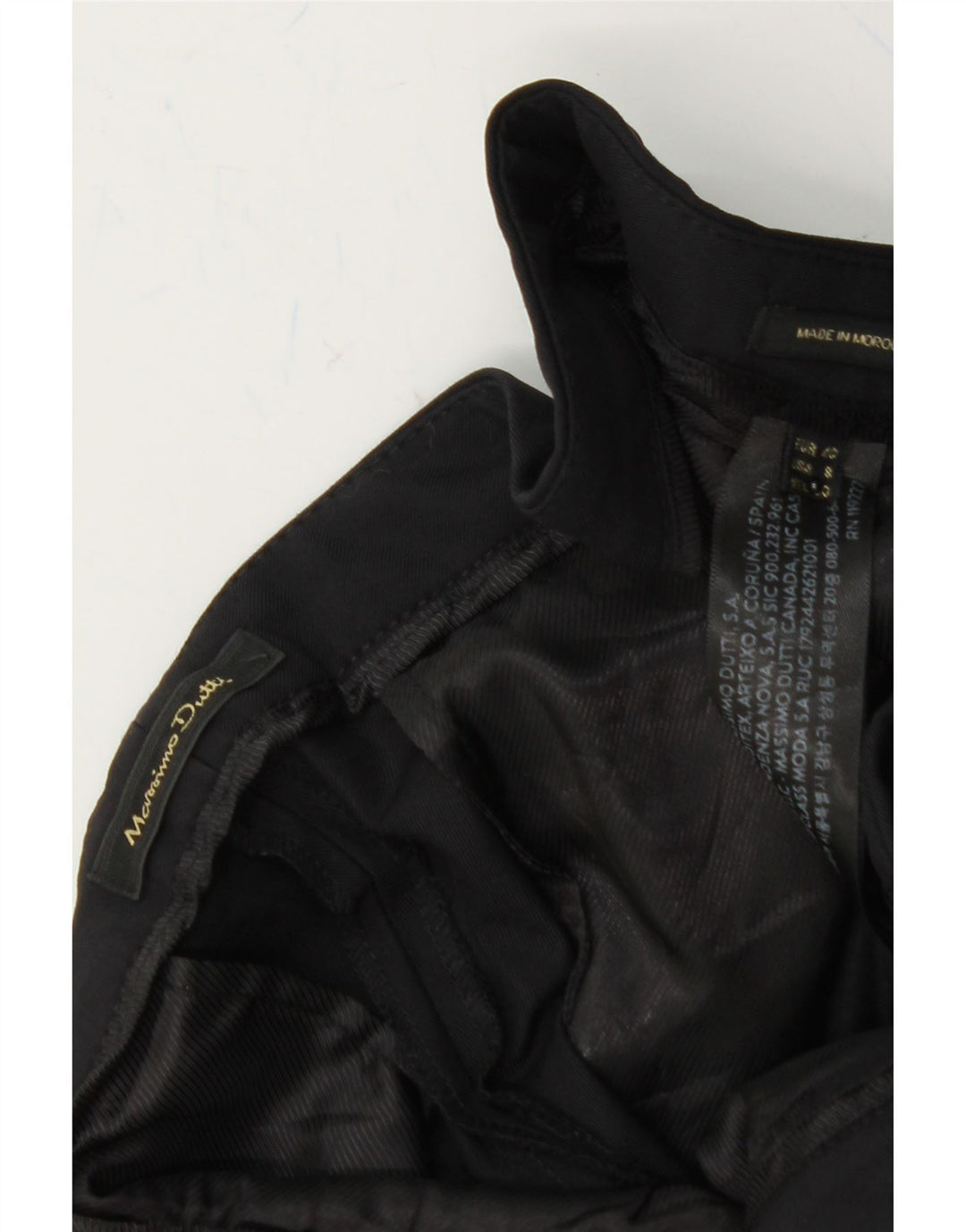 MASSIMO DUTTI Womens Slim Casual Trousers EU 40 Medium W30 L27 Black Vintage Massimo Dutti and Second-Hand Massimo Dutti from Messina Hembry 