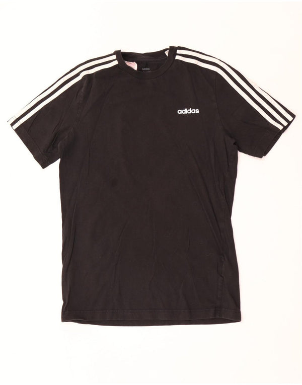 Adidas T-Shirt Top Garçon 15-16 ans Noir Coton