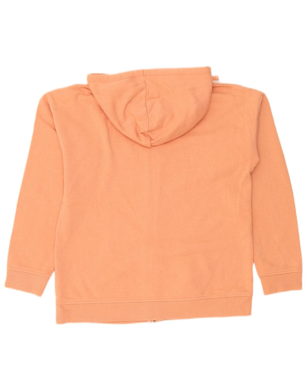Vans Pull à capuche zippé graphique pour femme UK 16 Large Orange Coton