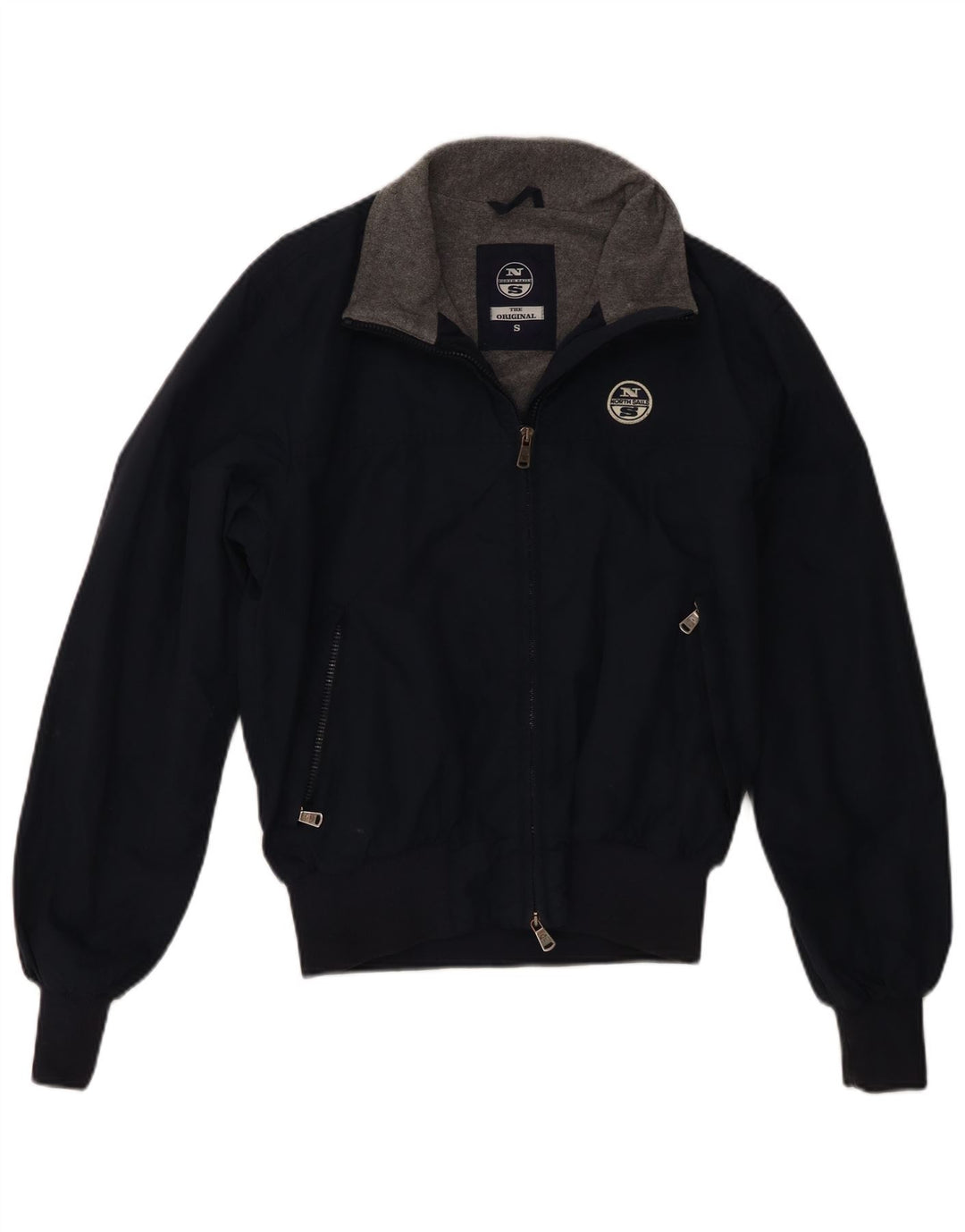 North Sails Veste Bomber Homme UK 36 Petit Bleu Marine Polyamide