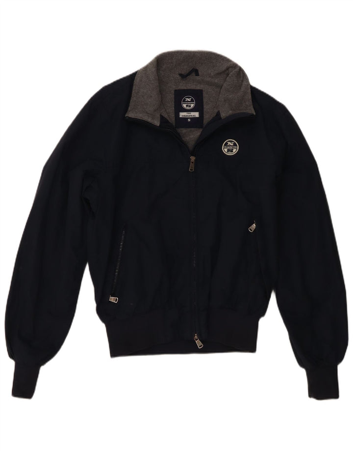 North Sails Veste Bomber Homme UK 36 Petit Bleu Marine Polyamide