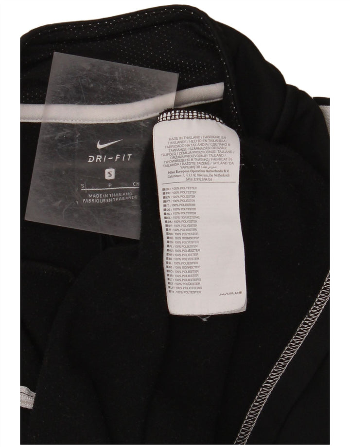 NIKE Haut de survêtement Dri Fit à col zippé pour homme, petit color block noir