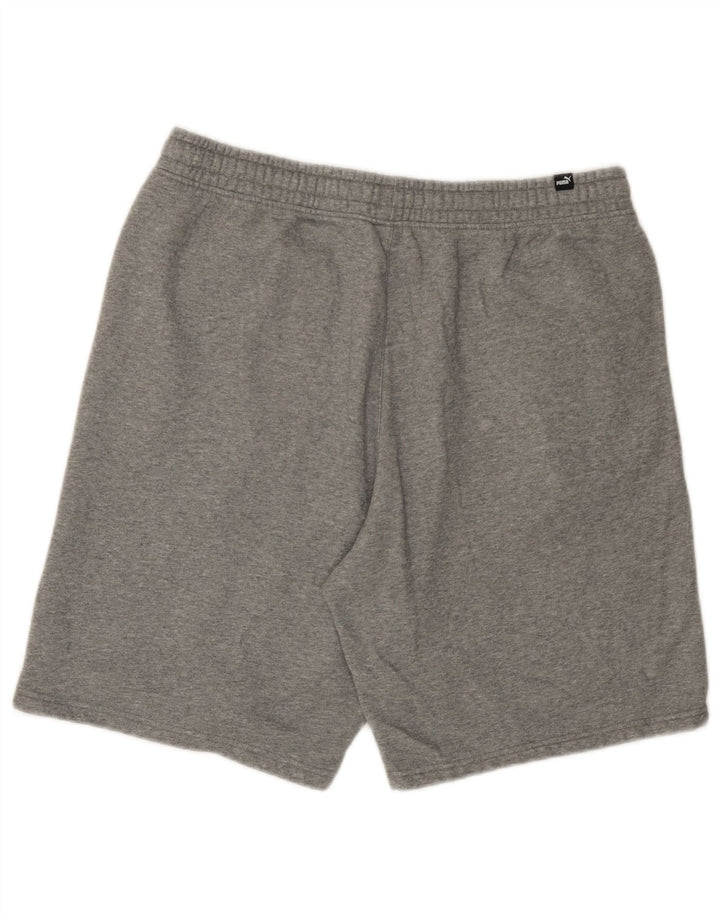 Puma Short de sport homme grand gris coton