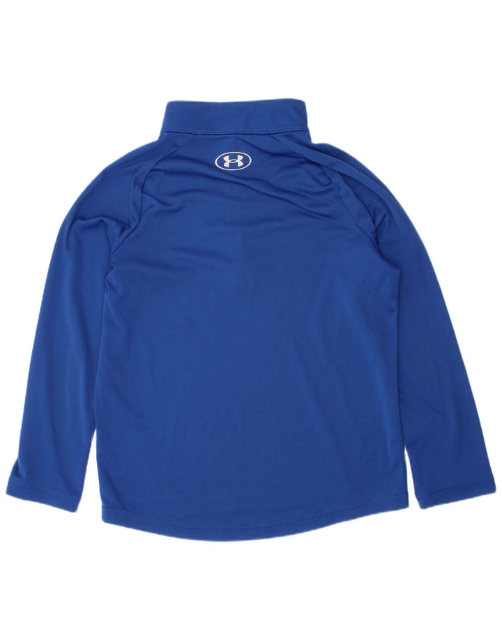 Under Armour Haut de survêtement à col zippé pour garçon 6-7 ans XS Bleu
