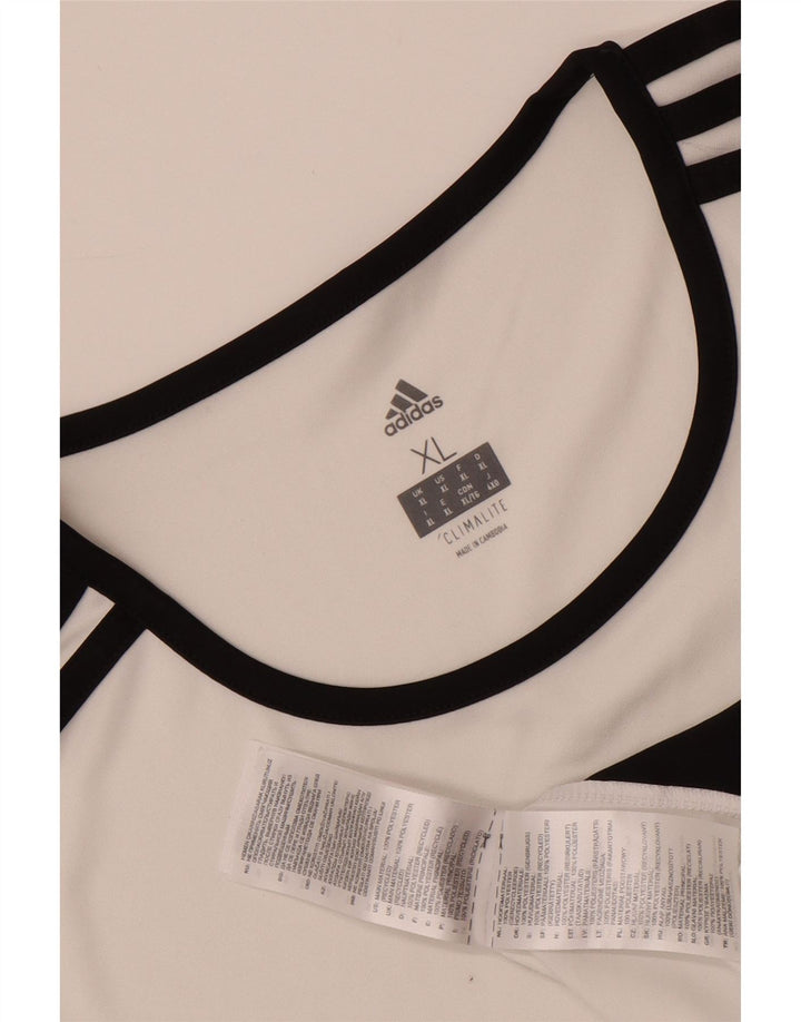 ADIDAS T-Shirt Climalite Homme XL Blanc Polyester